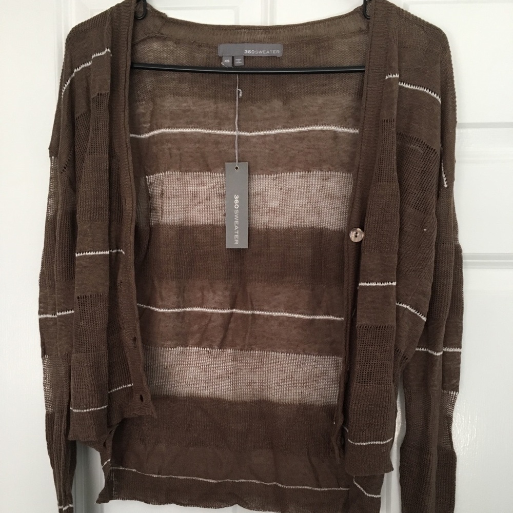 360Sweater Semi Sheer Knit Sweater